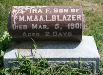 BLAZER, IRA F. - Cedar County, Iowa | IRA F. BLAZER 