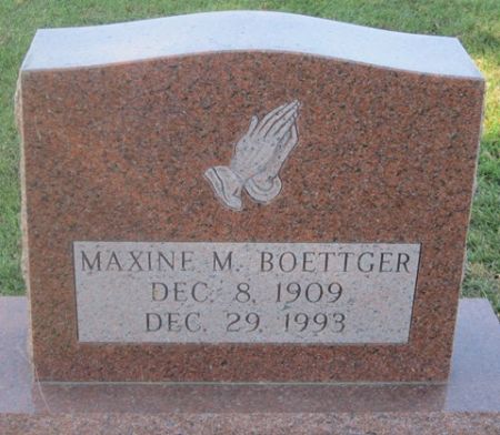 BOETTGER, MAXINE M. - Cedar County, Iowa | MAXINE M. BOETTGER 