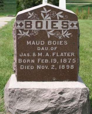 FLATER BOIES, MAUD - Cedar County, Iowa | MAUD FLATER BOIES 