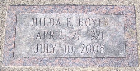 BOYER, HILDA E. - Cedar County, Iowa | HILDA E. BOYER 