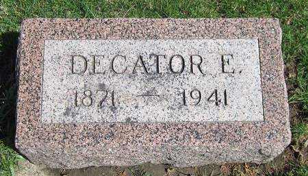 BROWN, DECATOR E. - Cedar County, Iowa | DECATOR E. BROWN 