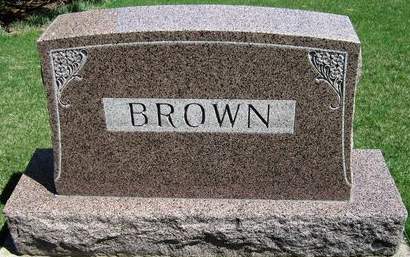 BROWN, FAMILY MONUMENT - Cedar County, Iowa | FAMILY MONUMENT BROWN 