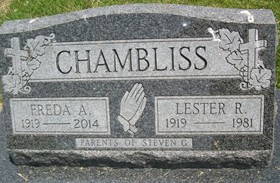 NEBERGALL CHAMBLISS, FREDA AUGUUSTA - Cedar County, Iowa | FREDA AUGUUSTA NEBERGALL CHAMBLISS 