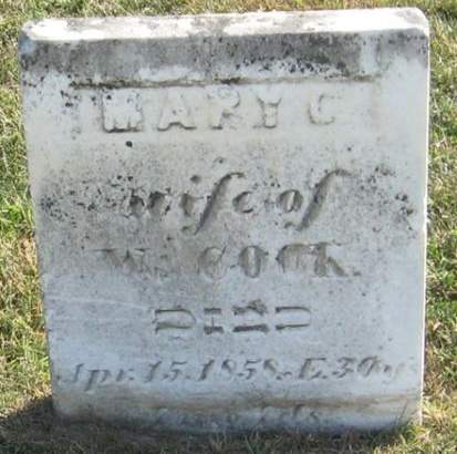 COOK, MARY C. - Cedar County, Iowa | MARY C. COOK 