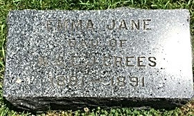 CREES, EMMA JANE - Cedar County, Iowa | EMMA JANE CREES 