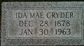CRYDER, IDA MAE - Cedar County, Iowa | IDA MAE CRYDER 