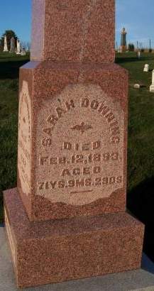 DOWNING, SARAH - Cedar County, Iowa | SARAH DOWNING 