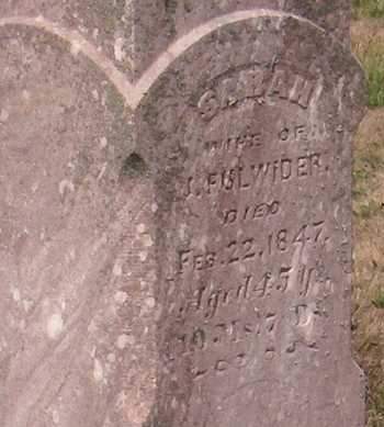 KINCAID FULWIDER, SARAH - Cedar County, Iowa | SARAH KINCAID FULWIDER 