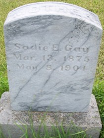 BUSIER GAY, SADIE ELDORA - Cedar County, Iowa | SADIE ELDORA BUSIER GAY 