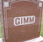 GIMM, FAMILY MONUMENT - Cedar County, Iowa | FAMILY MONUMENT GIMM 