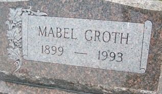 GROTH, MABEL - Cedar County, Iowa | MABEL GROTH 
