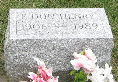 HENRY, E. DON - Cedar County, Iowa | E. DON HENRY 