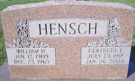 HENSCH, GERTRUDE E. - Cedar County, Iowa | GERTRUDE E. HENSCH 
