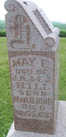 HILL, MAY E. - Cedar County, Iowa | MAY E. HILL 