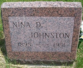 JOHNSTON, NINA DOROTHY - Cedar County, Iowa | NINA DOROTHY JOHNSTON 