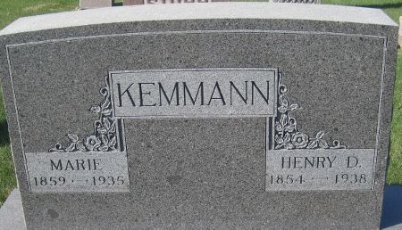 KEMMANN, MARIE - Cedar County, Iowa | MARIE KEMMANN 