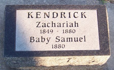 KENDRICK, ZACHARIAH - Cedar County, Iowa | ZACHARIAH KENDRICK 