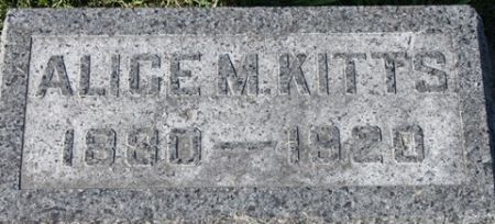 KITTS, ALICE M. - Cedar County, Iowa | ALICE M. KITTS 
