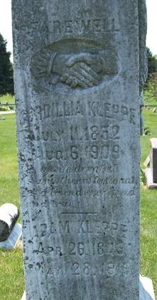 KLEPPE, CORDILLIA - Cedar County, Iowa | CORDILLIA KLEPPE 