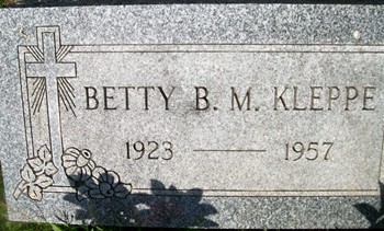 KLEPPE, BETTY B. M. - Cedar County, Iowa | BETTY B. M. KLEPPE 