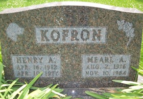 KOFRON, MEARL A. - Cedar County, Iowa | MEARL A. KOFRON 