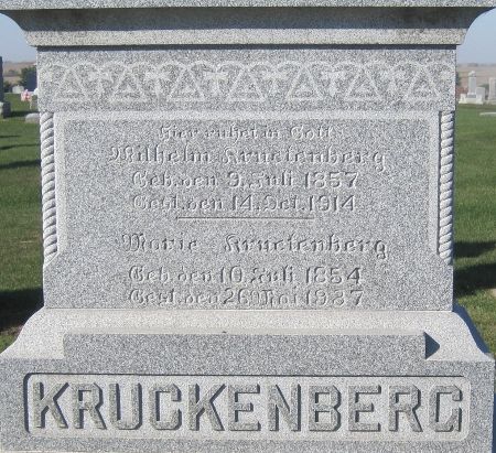 KRUCKENBERG, WILHELM - Cedar County, Iowa | WILHELM KRUCKENBERG 