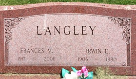 LANGLEY, FRANCES MARY - Cedar County, Iowa | FRANCES MARY LANGLEY 