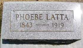 LATTA, PHOEBE ANN - Cedar County, Iowa | PHOEBE ANN LATTA 