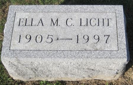 LICHT, ELLA M. C. - Cedar County, Iowa | ELLA M. C. LICHT 