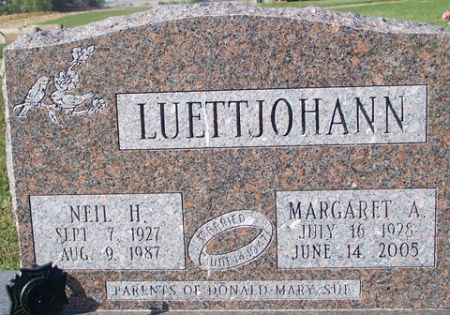 LUETTJOHANN, MARGARET A. - Cedar County, Iowa | MARGARET A. LUETTJOHANN 