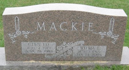MACKIE, WILMA E. - Cedar County, Iowa | WILMA E. MACKIE 