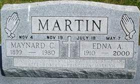 MARTIN, EDNA ANNA - Cedar County, Iowa | EDNA ANNA MARTIN 