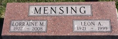 MENSING, LEON A. - Cedar County, Iowa | LEON A. MENSING 
