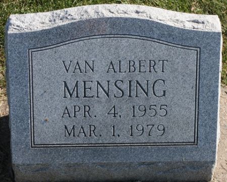 MENSING, VAN ALBERT - Cedar County, Iowa | VAN ALBERT MENSING 