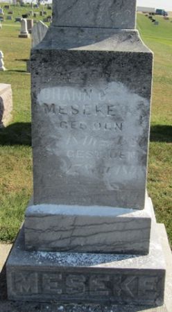 MESEKE, JOHANN - Cedar County, Iowa | JOHANN MESEKE 