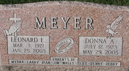 MEYER, LEONARD E. - Cedar County, Iowa | LEONARD E. MEYER 