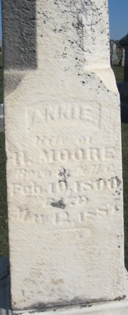 MOORE, ANNIE - Cedar County, Iowa | ANNIE MOORE 