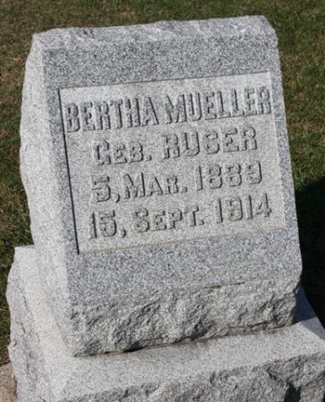 MUELLER, BERTHA - Cedar County, Iowa | BERTHA MUELLER 