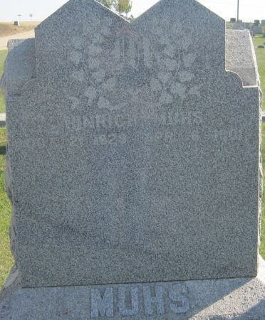 MUHS, HINRICH - Cedar County, Iowa | HINRICH MUHS 