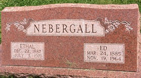 NEBERGALL, ETHAL MAY - Cedar County, Iowa | ETHAL MAY NEBERGALL 