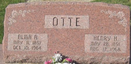 OTTE, HENRY H. - Cedar County, Iowa | HENRY H. OTTE 
