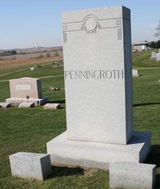PENNINGROTH, FAMILY MONUMENT - Cedar County, Iowa | FAMILY MONUMENT PENNINGROTH 