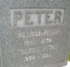 PETER, FRIDRIKE - Cedar County, Iowa | FRIDRIKE PETER 