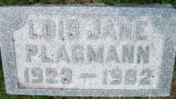 PLAGMANN, LOIS JANE - Cedar County, Iowa | LOIS JANE PLAGMANN 