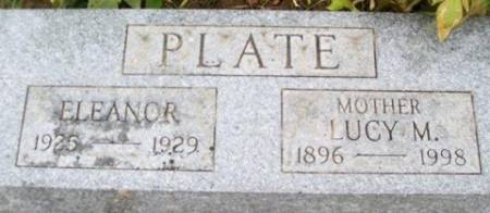 PLATE, ELEANOR - Cedar County, Iowa | ELEANOR PLATE 