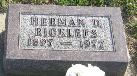 RICKLEFS, HERMAN D. - Cedar County, Iowa | HERMAN D. RICKLEFS 