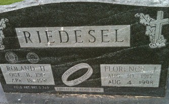 RIEDESEL, FLORENCE J. - Cedar County, Iowa | FLORENCE J. RIEDESEL 