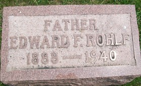 ROHLF, EDWARD F. - Cedar County, Iowa | EDWARD F. ROHLF 