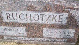 RUCHOTZKE, FLORENCE M. - Cedar County, Iowa | FLORENCE M. RUCHOTZKE 