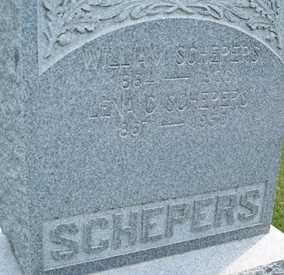 HEUER SCHEPERS, LENA C. - Cedar County, Iowa | LENA C. HEUER SCHEPERS 